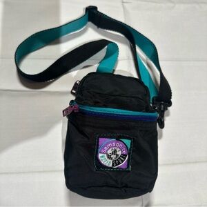 Vintage 90s Samsonite World Sport Camera Bag Case Padded Black Purple 7X4X3